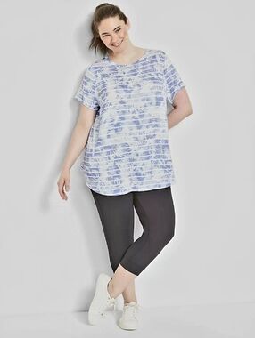 Lane Bryant Livi Tie-Dye Short Sleeve High-Low Tee Size 18/20